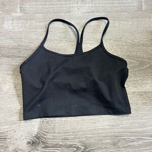 Aerie Black Strappy Sports Top
